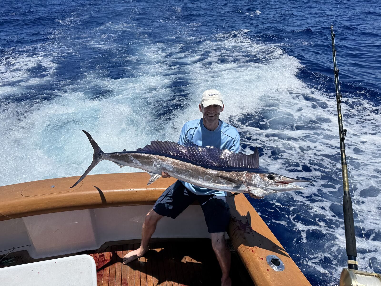 Spearfish at the gunwale